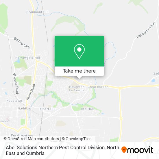 Abel Solutions Northern Pest Control Division map