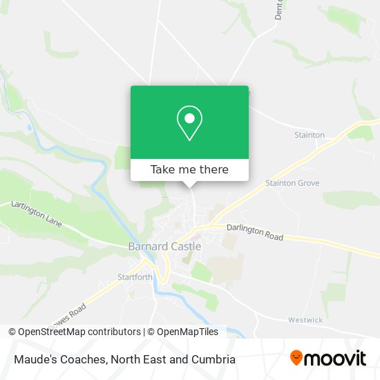 Maude's Coaches map