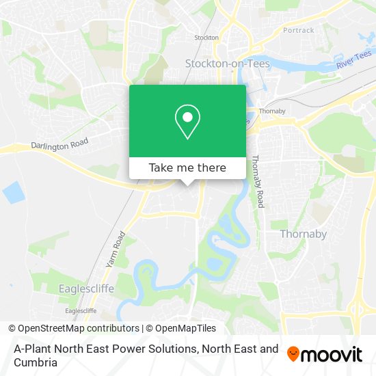 A-Plant North East Power Solutions map