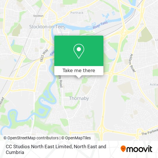 CC Studios North East Limited map