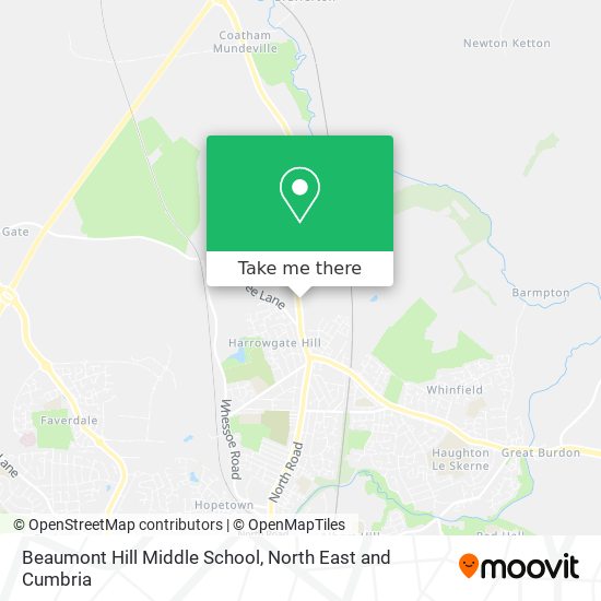 Beaumont Hill Middle School map