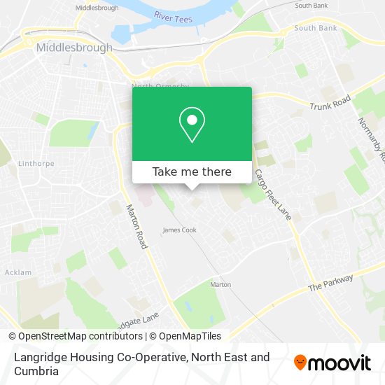 Langridge Housing Co-Operative map