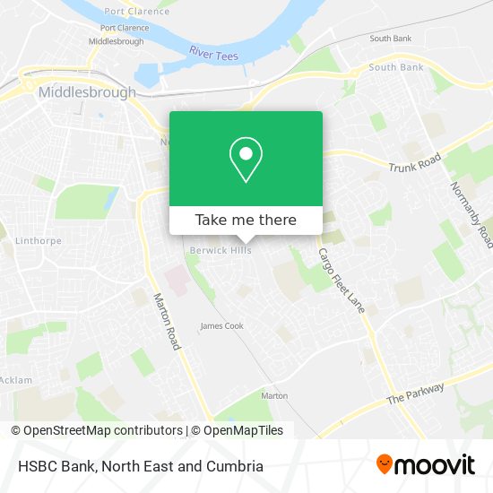 HSBC Bank map