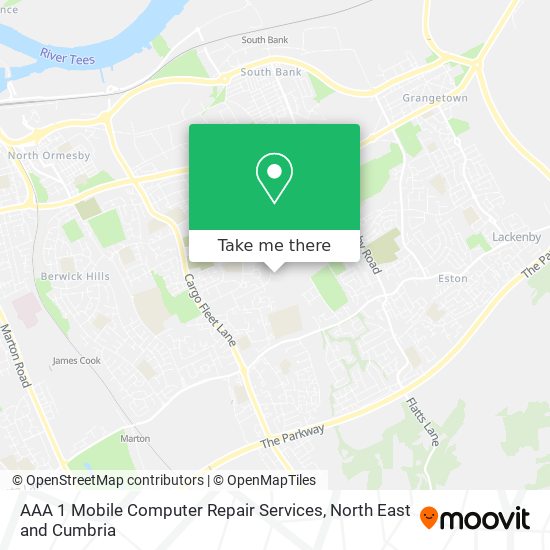 AAA 1 Mobile Computer Repair Services map