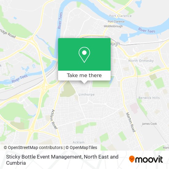 Sticky Bottle Event Management map