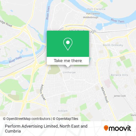 Perform Advertising Limited map