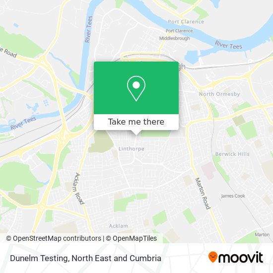 Dunelm Testing map