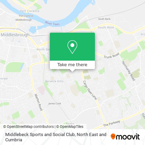 Middlebeck Sports and Social Club map