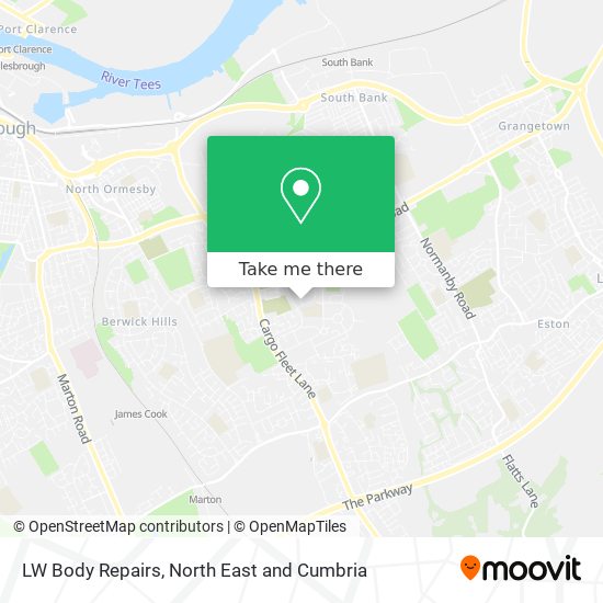 LW Body Repairs map