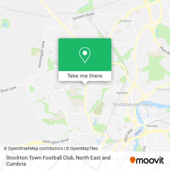 Stockton Town Football Club map