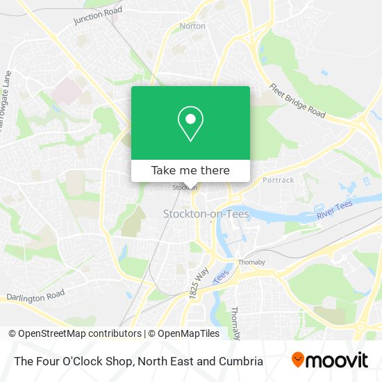 The Four O'Clock Shop map