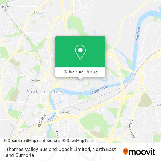 Thames Valley Bus and Coach Limited map