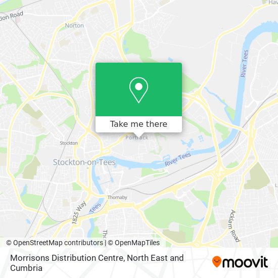 Morrisons Distribution Centre map