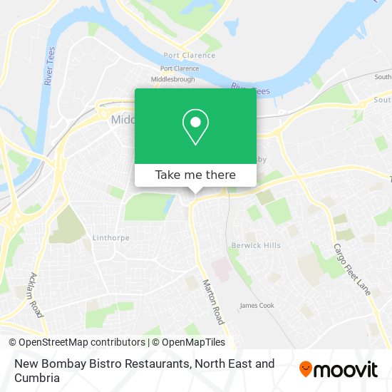 New Bombay Bistro Restaurants map