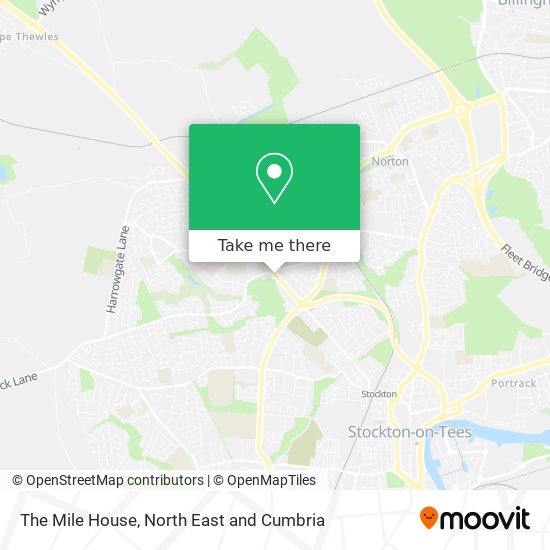 The Mile House map