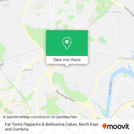 Fat Tom's Flapjacks & Bellissima Cakes map