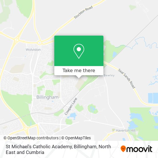 St Michael's Catholic Academy, Billingham map