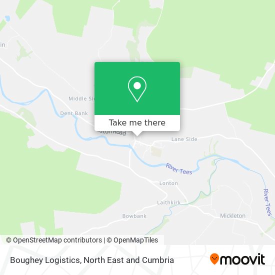 Boughey Logistics map