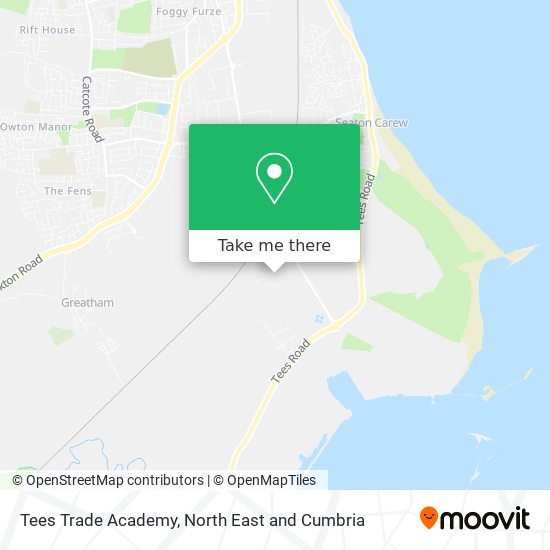 Tees Trade Academy map