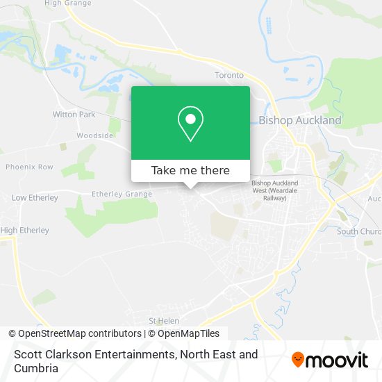 Scott Clarkson Entertainments map