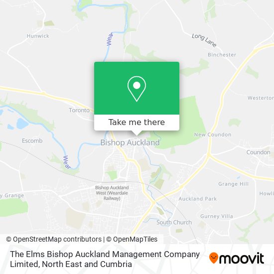 The Elms Bishop Auckland Management Company Limited map