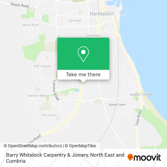 Barry Whitelock Carpentry & Joinery map
