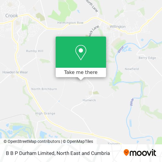 B B P Durham Limited map