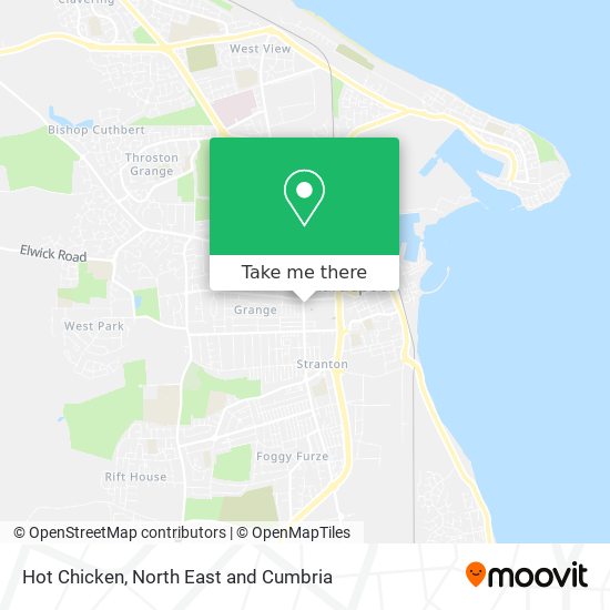 Hot Chicken map