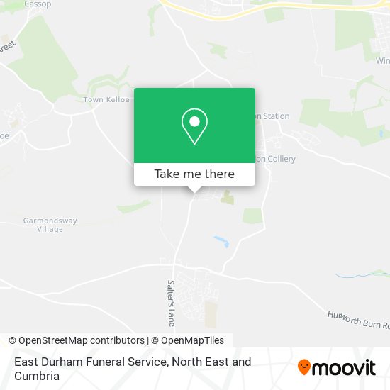 East Durham Funeral Service map