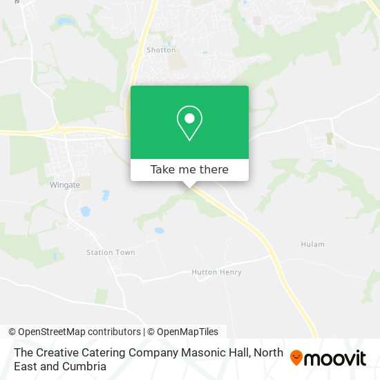 The Creative Catering Company Masonic Hall map