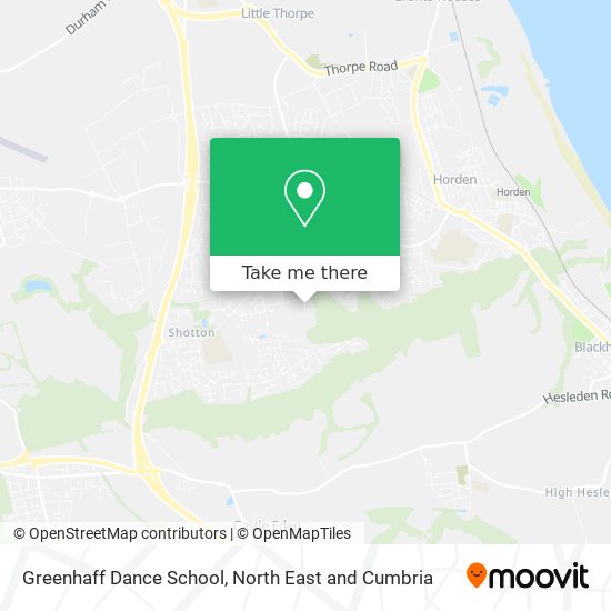 Greenhaff Dance School map