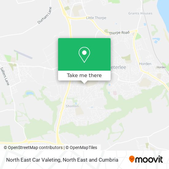 North East Car Valeting map