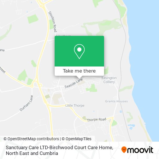 Sanctuary Care LTD-Birchwood Court Care Home map