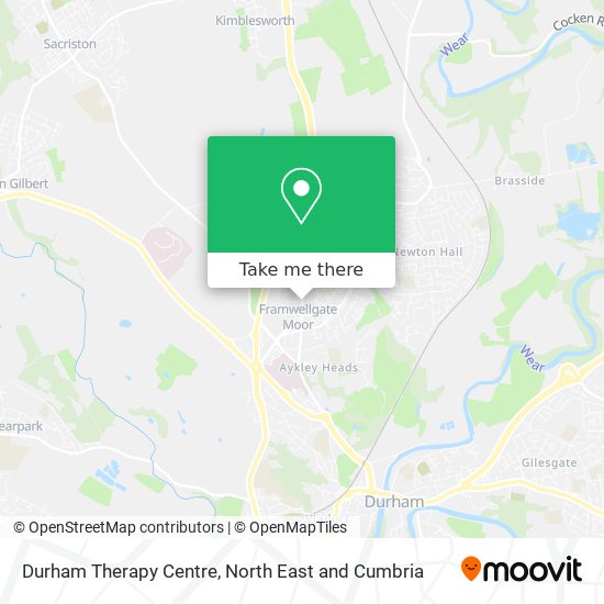 Durham Therapy Centre map