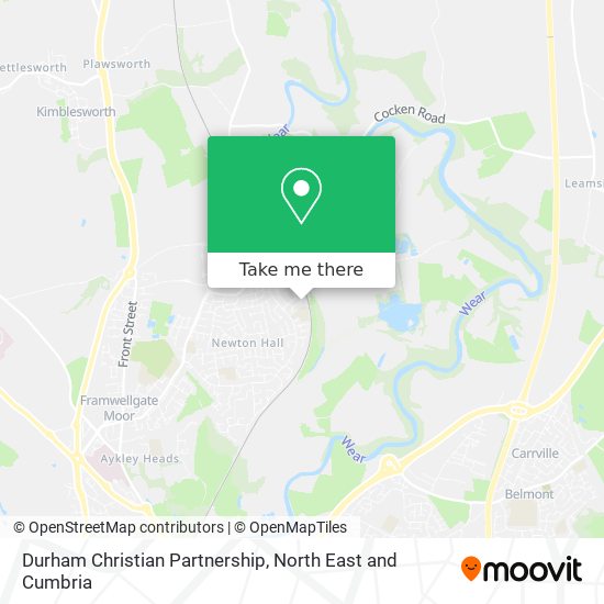 Durham Christian Partnership map