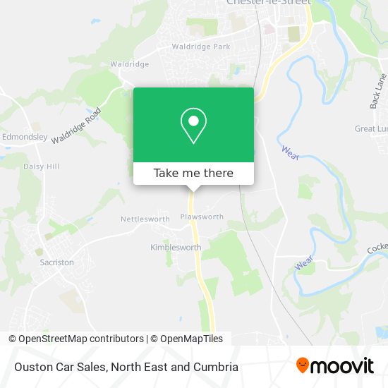 Ouston Car Sales map