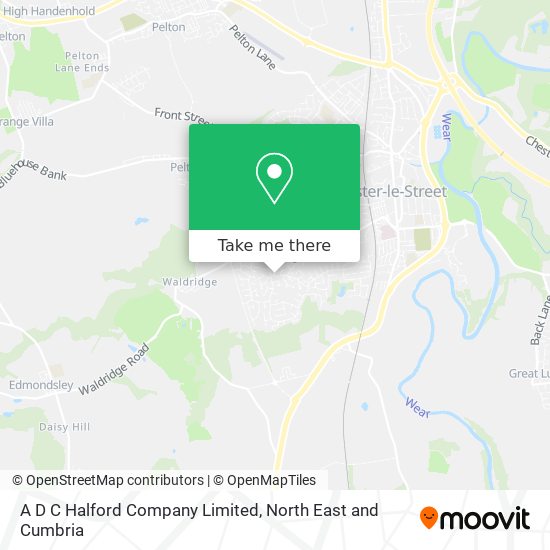 Adc The Map Company How To Get To A D C Halford Company Limited In County Durham By Bus?