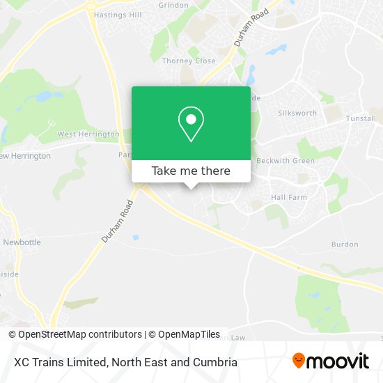 XC Trains Limited map