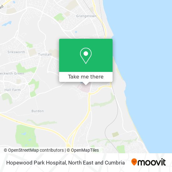 Hopewood Park Hospital map