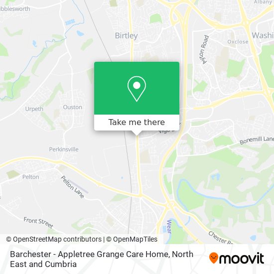 Barchester - Appletree Grange Care Home map