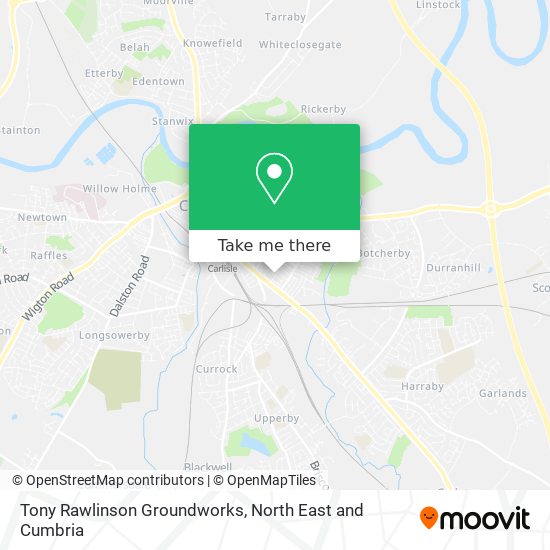 Tony Rawlinson Groundworks map