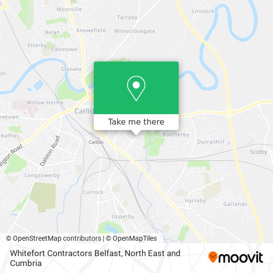 Whitefort Contractors Belfast map