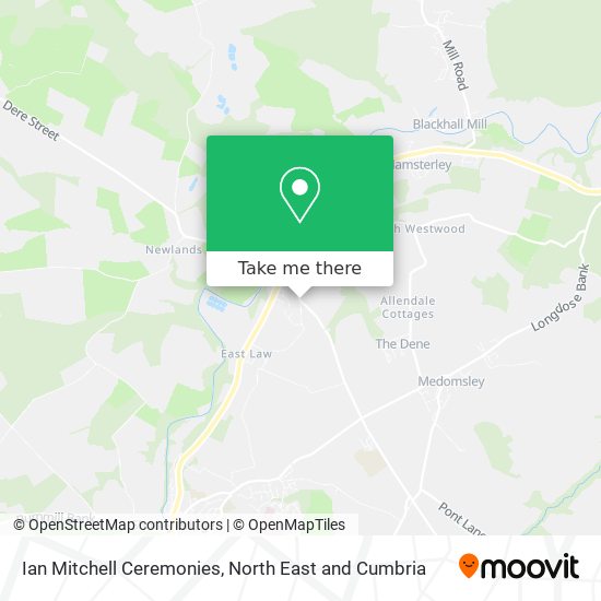 Ian Mitchell Ceremonies map