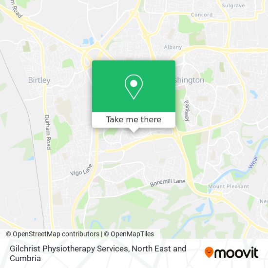 Gilchrist Physiotherapy Services map