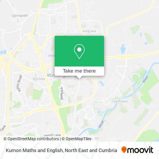 Kumon Maths and English map