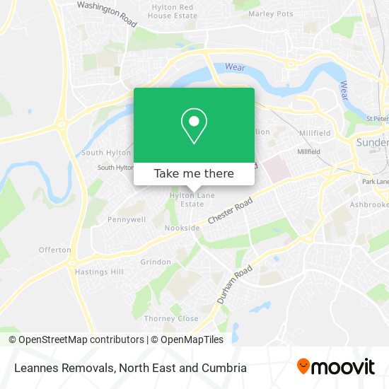 Leannes Removals map