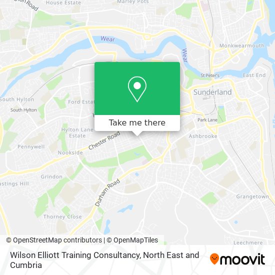 Wilson Elliott Training Consultancy map