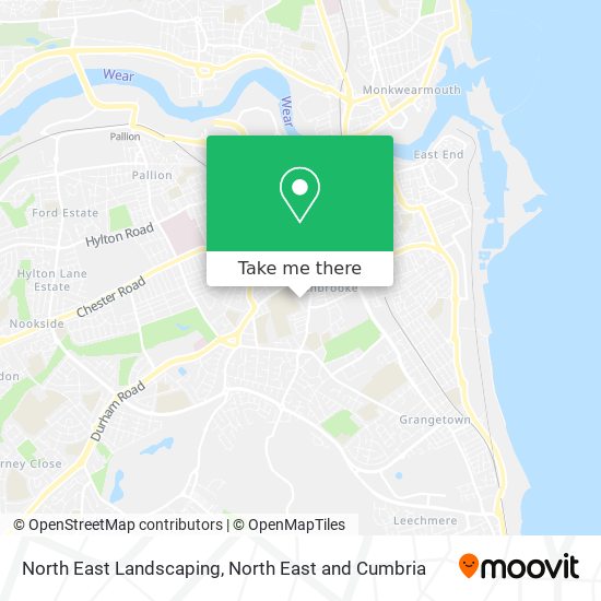 North East Landscaping map