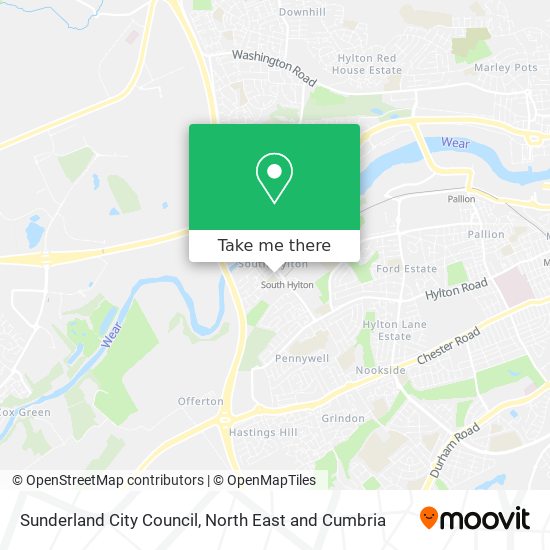 Sunderland City Council map