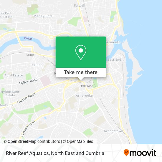 River Reef Aquatics map